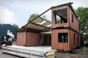 He Combines Three Large Containers To Build A Villa With Incredible ...