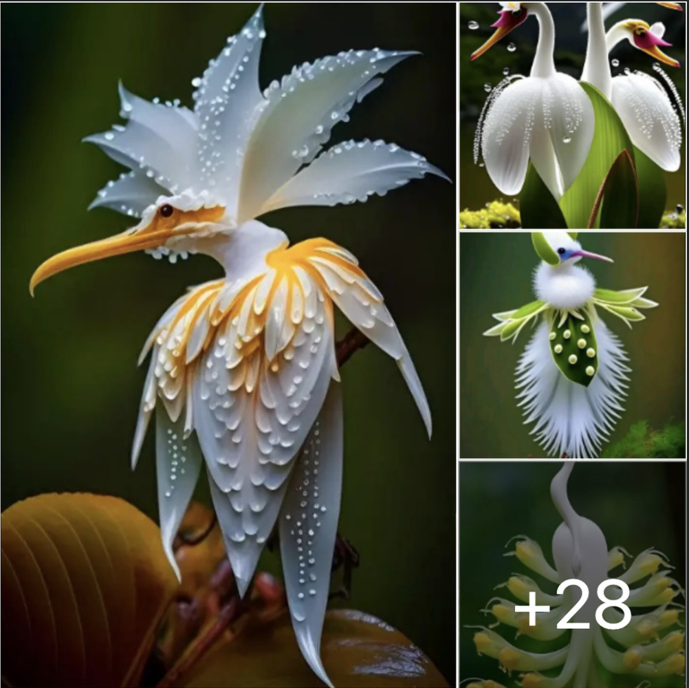 Captivated by the Stunning Flower Shapes that Resemble Birds of Beauty