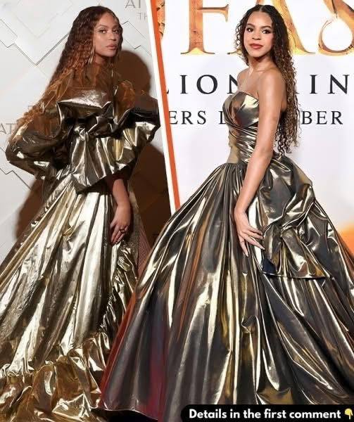 Blue Ivy, 12, is All Grown Up in ‘Gilded And Glamorous’ Gown at ‘Mufasa